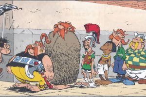 Asterix caricatures legionary