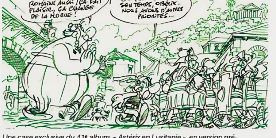 Sneakpeak panel asterix lusitania album 41