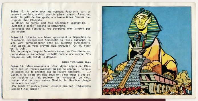 pages of asterix and cleopatra view-master reel