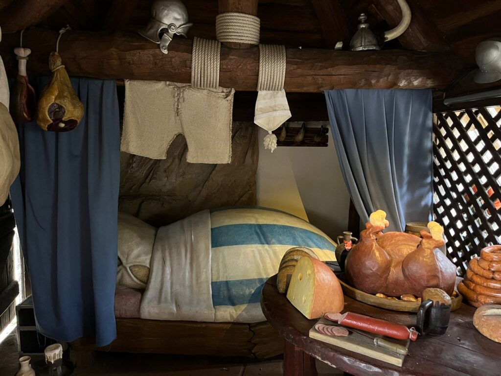 bed of obelix parc asterix