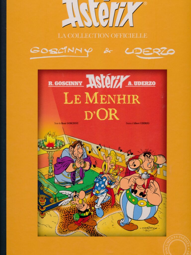 Asterix menhir dor collection officielle