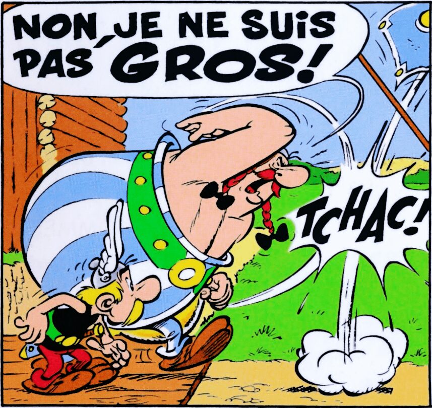 Obelix je ne suis pas gros grand fosse