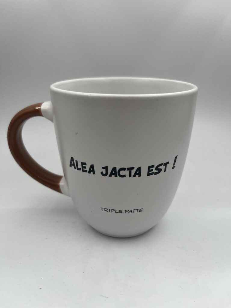 Triple Patte (Pegleg) mugs Asterix alea jacta est