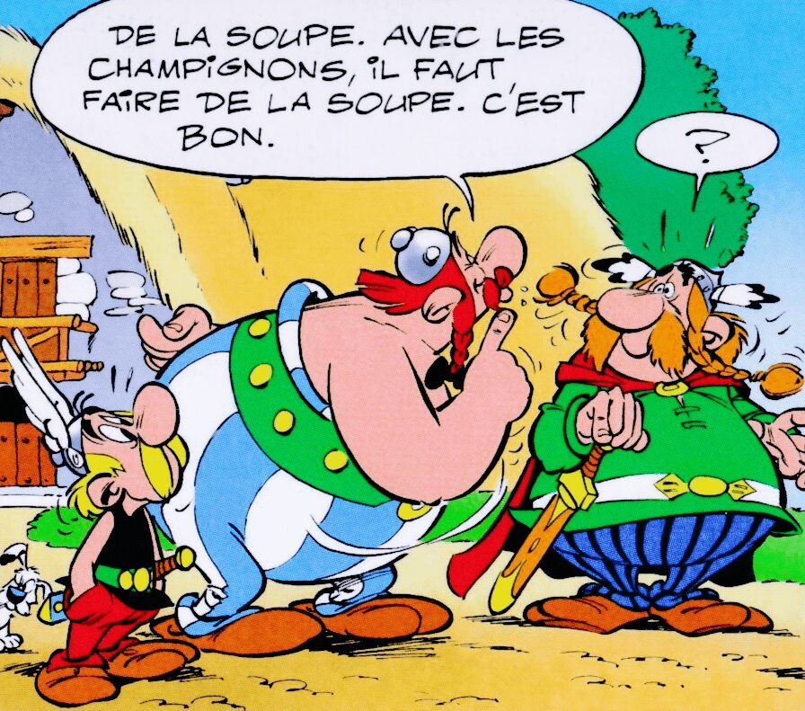 Asterix olympic games soup champignons