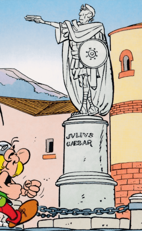 Bouclier arverne caesar statue