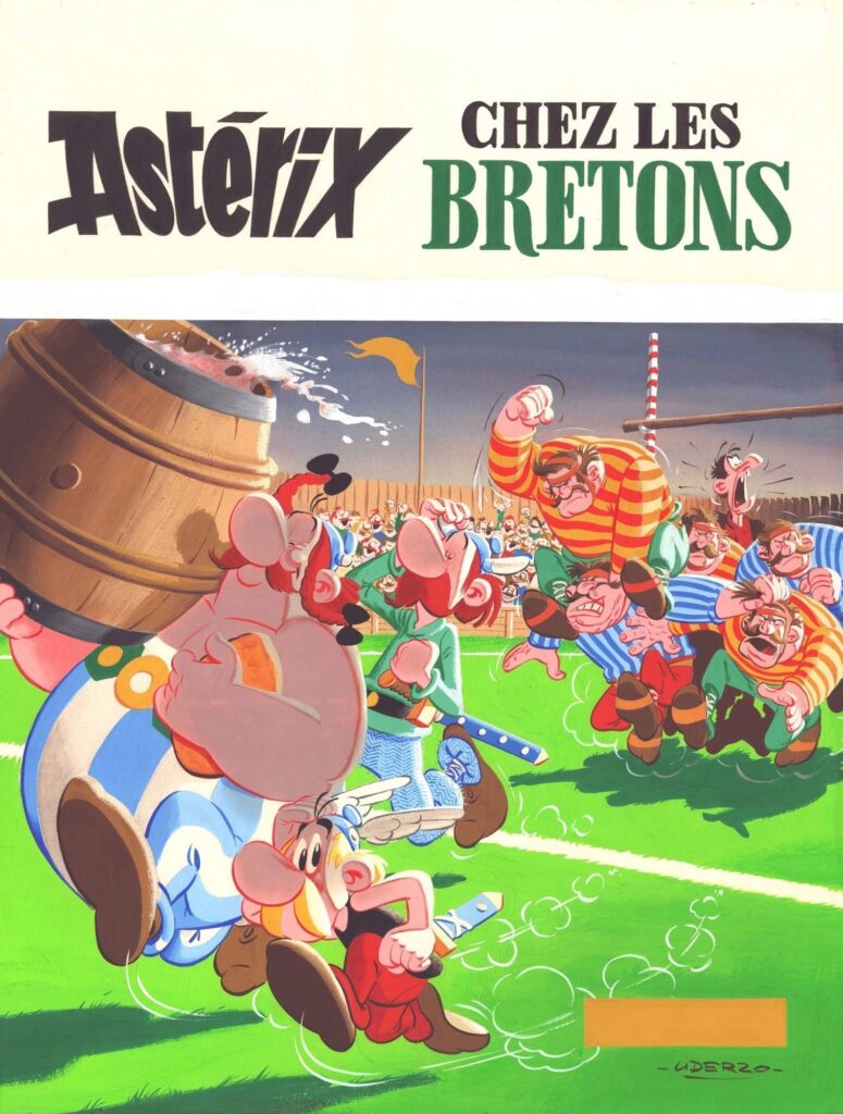Original cover Asterix chez les Bretons auction